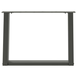 Nogi do stolika kawowego, 2 szt., antracyt, 70x(42-43) cm, stal