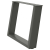 Nogi do stolika kawowego, 2 szt., antracyt, 70x(42-43) cm, stal