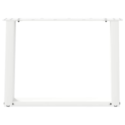 Nogi do stolika kawowego, 2 szt., białe, 60x(42-43) cm, stal