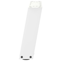Nogi do stolika kawowego, 2 szt., białe, 40x(30-31) cm, stal