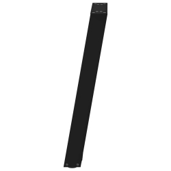 vidXL Nogi do stołu jadalnianego, 2 szt., czarne, 60x(72-73) cm, stal