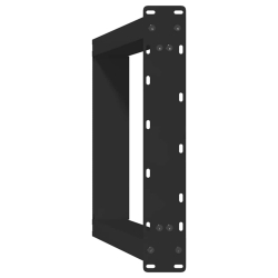 vidXL Nogi do stołu jadalnianego, 2 szt., czarne, 60x(72-73) cm, stal