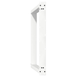 vidXL Nogi do stołu jadalnianego, 2 szt., białe, 100x(72-73) cm, stal