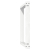 vidXL Nogi do stołu jadalnianego, 2 szt., białe, 100x(72-73) cm, stal