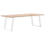 vidXL Nogi do stołu jadalnianego, 2 szt., białe, 80x(72-73) cm, stal