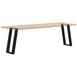 Nogi do stołu konsolowego, 2 szt., czarne, 28x(72-73) cm, stal