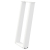 Nogi do stołu konsolowego, 2 szt., biale, 38x(72-73) cm, stal