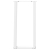 Nogi do stołu konsolowego, 2 szt., biale, 38x(72-73) cm, stal