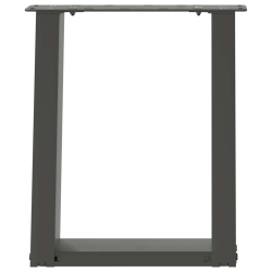 Nogi do stolika kawowego, 2 szt., antracyt, 38x(42-43) cm, stal