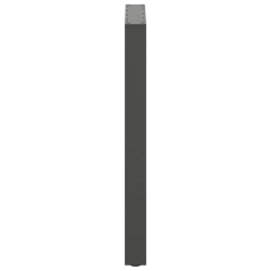 Nogi do stolika kawowego, 2 szt., antracyt, 60x(90-91) cm, stal