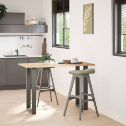 Nogi do stolika kawowego, 2 szt., antracyt, 40x(90-91) cm, stal