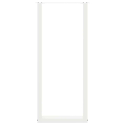 Nogi do stolika kawowego, 2 szt., białe, 50x(110-111) cm, stal