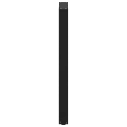 Nogi do stolika kawowego, 2 szt., czarne, 50x(100-101) cm, stal