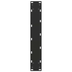 Nogi do stolika kawowego, 2 szt., czarne, 50x(100-101) cm, stal