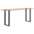 Nogi do stolika kawowego, 2 szt., antracyt, 38x(72-73) cm, stal