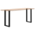 Nogi do stolika kawowego, 2 szt., czarne, 38x(72-73) cm, stal