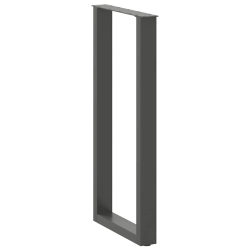 Nogi do stolika kawowego 2 szt. antracyt 50x(100-101) cm stal