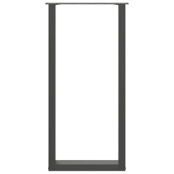 Nogi do stolika kawowego 2 szt. antracyt 50x(100-101) cm stal