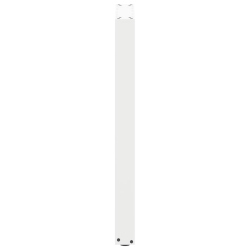Nogi do stolika kawowego, 2 szt., białe, 40x(90-91) cm, stal