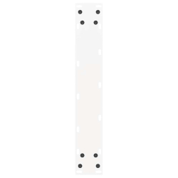 Nogi do stolika kawowego, 2 szt., białe, 40x(90-91) cm, stal