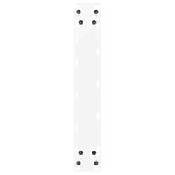 Nogi do stolika kawowego, 2 szt., białe, 40x(100-101) cm, stal