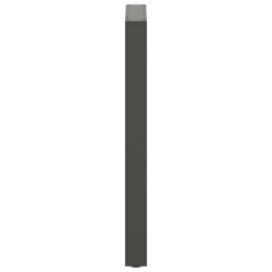 Nogi do stolika kawowego, 2 szt., antracyt, 50x(90-91) cm, stal