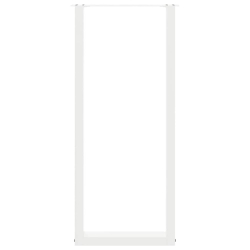 Nogi do stolika kawowego, 2 szt., białe, 40x(110-111) cm, stal