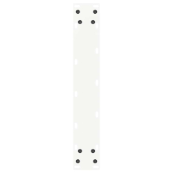 Nogi do stolika kawowego, 2 szt., białe, 40x(110-111) cm, stal