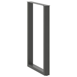 Nogi do stolika kawowego 2 szt. antracyt 60x(100-101) cm stal