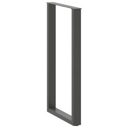 Nogi do stolika kawowego 2 szt. antracyt 60x(110-111) cm stal