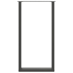 Nogi do stolika kawowego 2 szt. antracyt 60x(110-111) cm stal