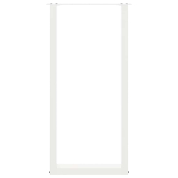 Nogi do stolika kawowego, 2 szt., białe, 50x(100-101) cm, stal