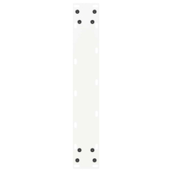 Nogi do stolika kawowego, 2 szt., białe, 50x(100-101) cm, stal