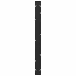 Nogi do stolika kawowego, 2 szt., czarne, 100x(72-73) cm, stal