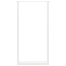 Nogi do stolika kawowego, 2 szt., białe, 60x(110-111) cm, stal