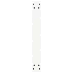 Nogi do stolika kawowego, 2 szt., białe, 60x(110-111) cm, stal