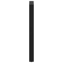 Nogi do stolika kawowego, 2 szt., czarne, 40x(100-101) cm, stal