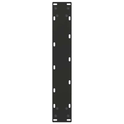 Nogi do stolika kawowego, 2 szt., czarne, 40x(100-101) cm, stal
