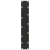Nogi do stolika kawowego, 2 szt., czarne, 40x(100-101) cm, stal