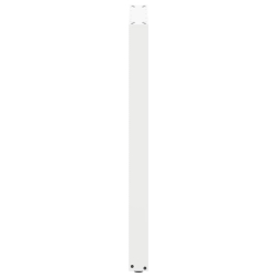 Nogi do stolika kawowego, 2 szt., białe, 60x(100-101) cm, stal