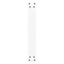 Nogi do stolika kawowego, 2 szt., białe, 60x(100-101) cm, stal