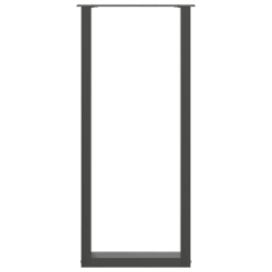 Nogi do stolika kawowego 2 szt. antracyt 40x(110-111) cm stal
