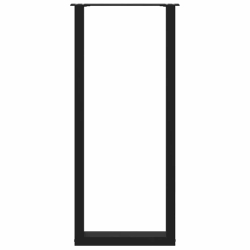Nogi do stolika kawowego, 2 szt., czarne, 40x(110-111) cm, stal