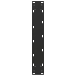 Nogi do stolika kawowego, 2 szt., czarne, 40x(90-91) cm, stal