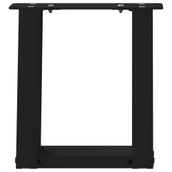 Nogi do stolika kawowego, 2 szt., czarne, 30x(30-31) cm, stal