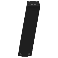 Nogi do stolika kawowego, 2 szt., czarne, 30x(30-31) cm, stal
