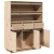 Wysoka szafka, 89x34x116,5 cm, lite drewno sosnowe