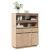 Wysoka szafka, 89x34x116,5 cm, lite drewno sosnowe