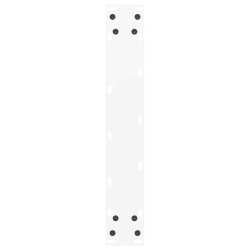 Nogi do stolika kawowego, 2 szt., białe, 50x(90-91) cm, stal
