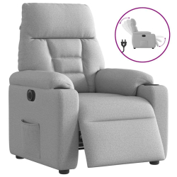Elektryczny fotel rozkładany Cloud Grey Fabric